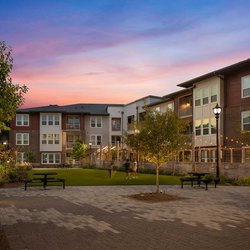 beautiful exterior view at The View at NoDa located in Atlanta, GA.