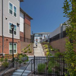 beautiful exterior view at The View at NoDa located in Atlanta, GA.