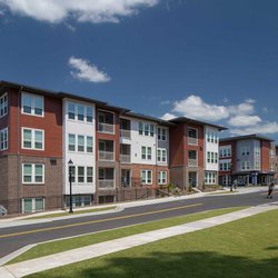 beautiful exterior view at The View at NoDa located in Atlanta, GA.